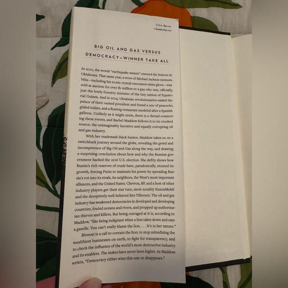 Blowout by: Rachel Maddow Hardcover like new - Picture 3 of 4